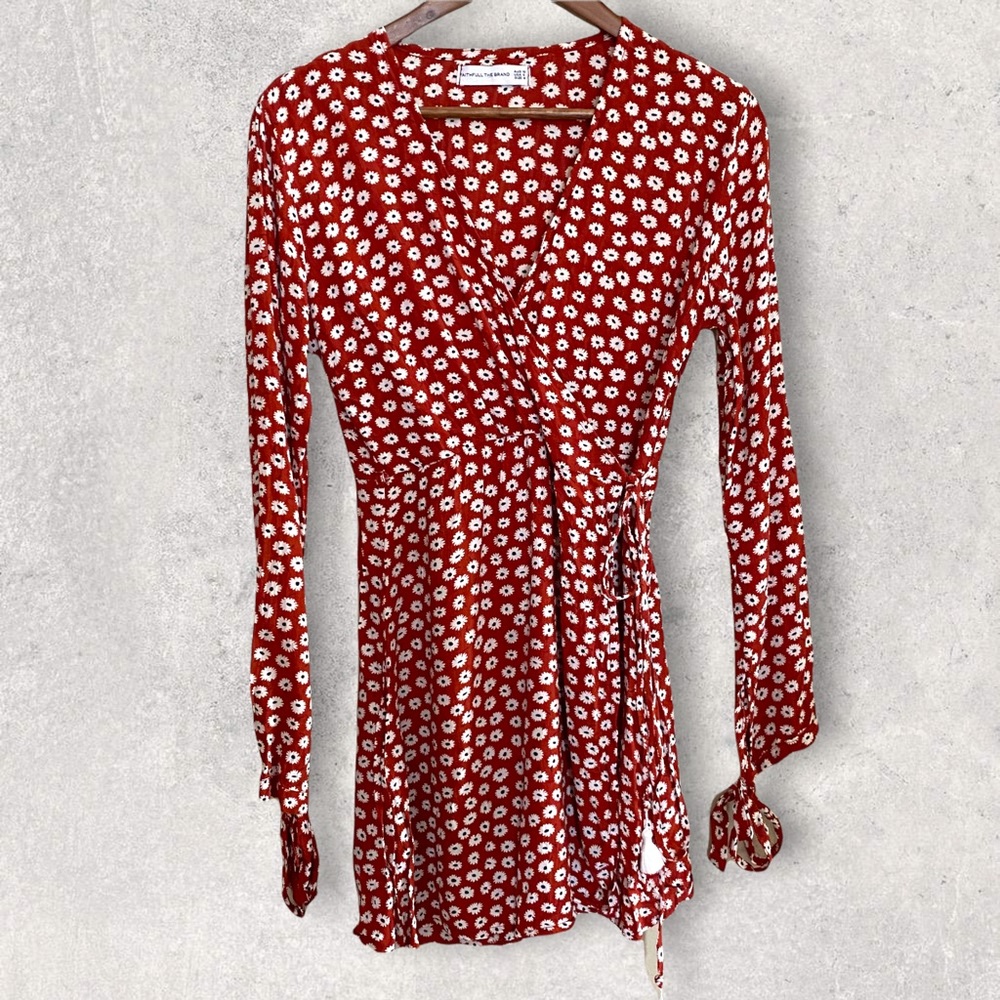 Faithfull the Brand Poppy Danica Wrap Dress 6